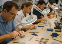 Fertigung von Otoplastiken durch Laboranten