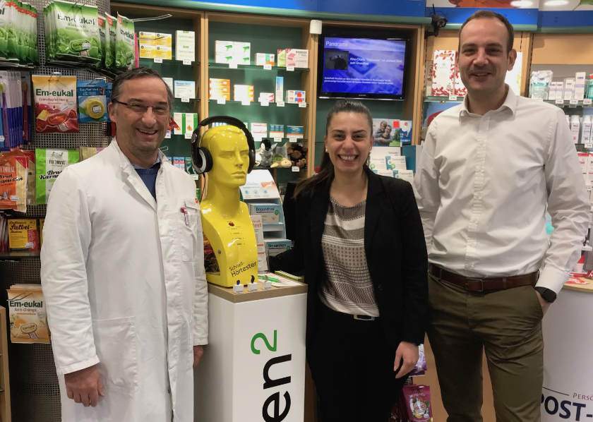 Hörenhochzwei kooperiert mit Post-Apotheke Neckarhausen